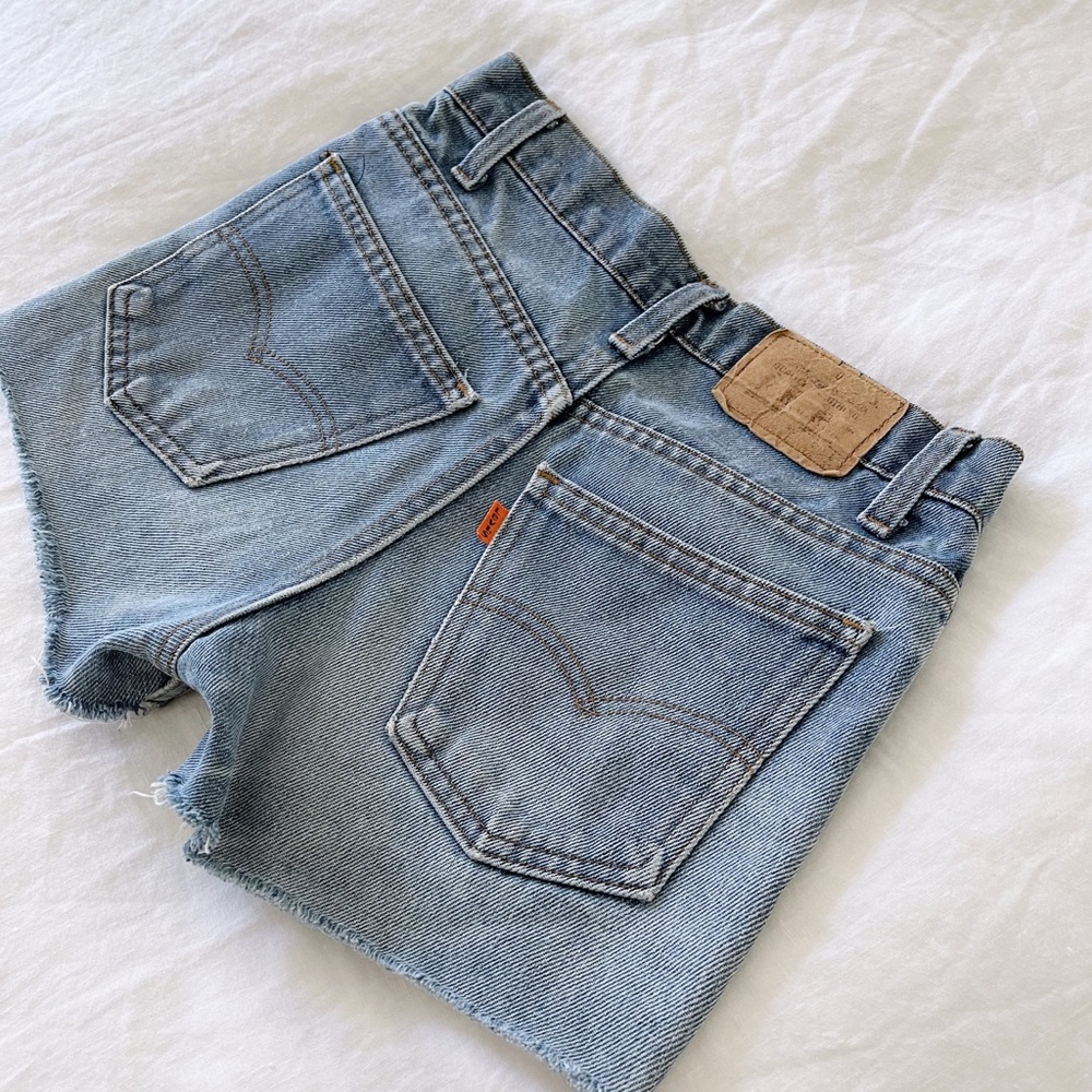 70’s vintage Levi’s cutoff Jean shorts, SF 207.